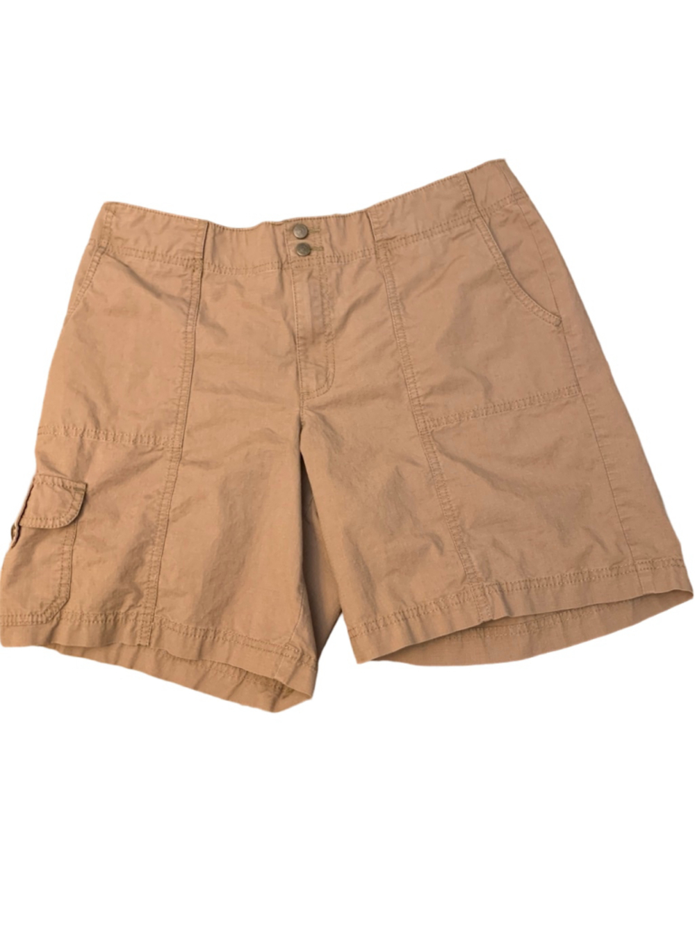 Women's Eddie Bauer Brown Mercer Fit Cargo Shorts Size 12